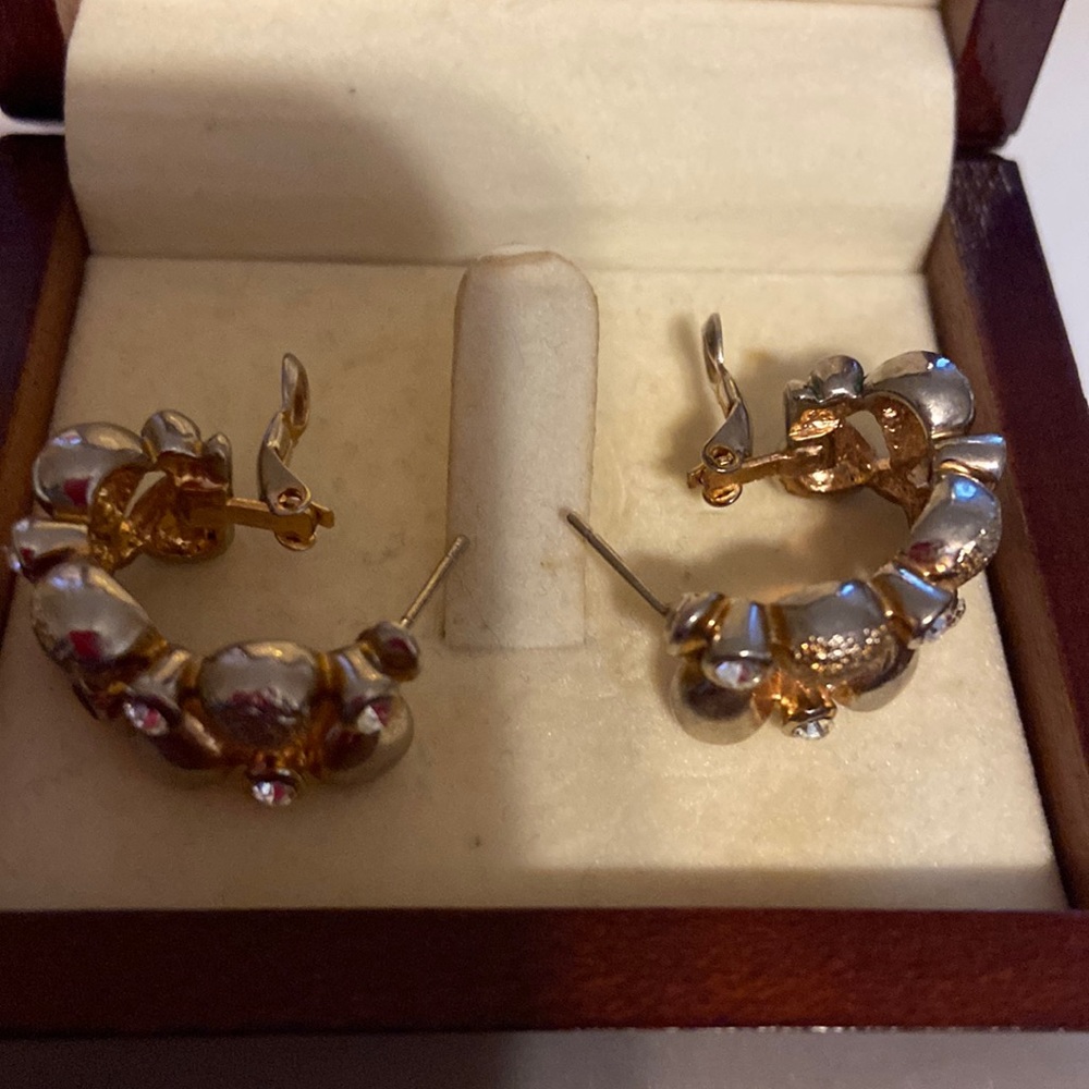 Golden plated earrings